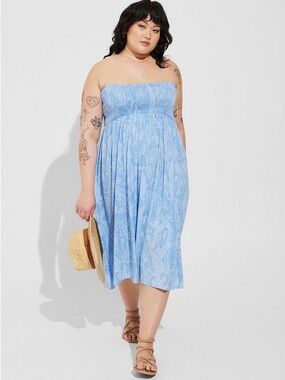 Torrid Disney Pixar Nemo blue Midi Convertible Skirt/Dress, 0 = large.